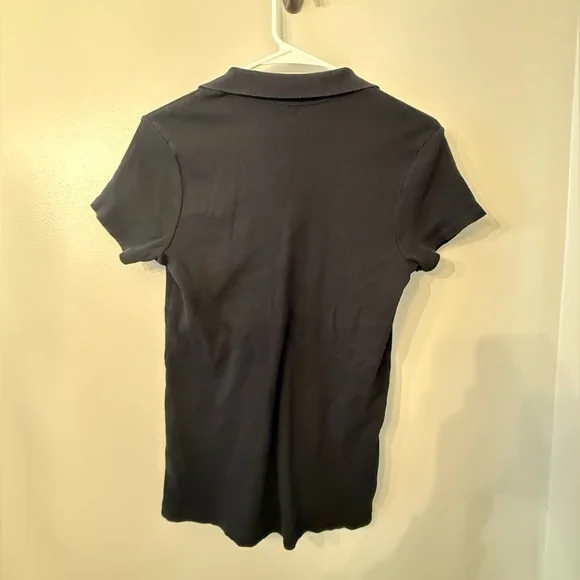 U.S. Polo Assn. Woman’s Black Polo with Embroidered Logo - Picture 3 of 5